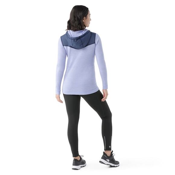 Smartwool Thermal Active Hoodie Women's XS Purple Mist Heather - Picture 4 of 4